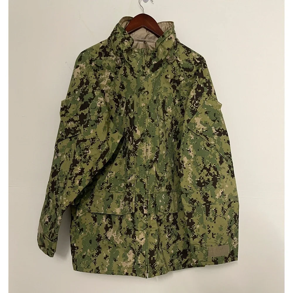 US Navy Working Parka Type III AOR2 NWU Digital Camo Large Long W911QY-11-D-0086 - Picture 2 of 12